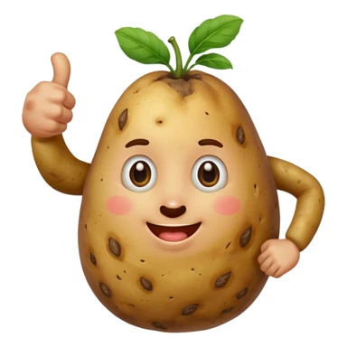 A Potato Doing a Thumbs up sticker