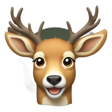 Deer in luffy style  sticker