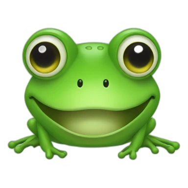 a frog programming sticker