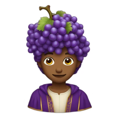 young purple grape prince sticker