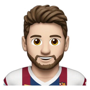 Messi avec maillot du réal Madrid sticker