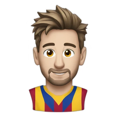 Messi wearing reyal madred T-shirt sticker