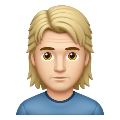 man with mullet sticker