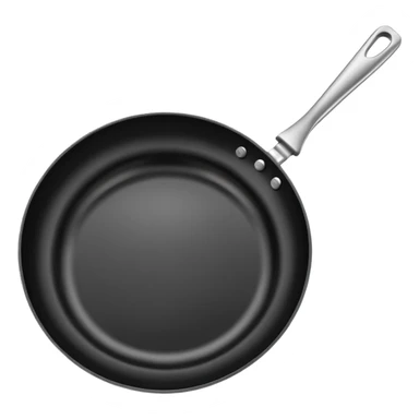 Black empty Fry Pan sticker