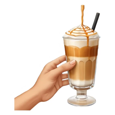 coffe macchiato in balcony  sticker