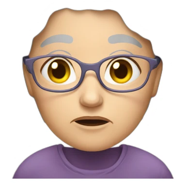 traurige Oma  sticker