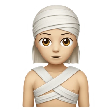 Mummy in white t-shirt sticker