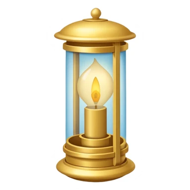 Lanterna flutuante pequena, de papel translúcido, formato retangular/cilíndrico alongado, aberta em cima e embaixo, com luz dourada suave interna, sem alça, sem metal, sem decoração. sticker