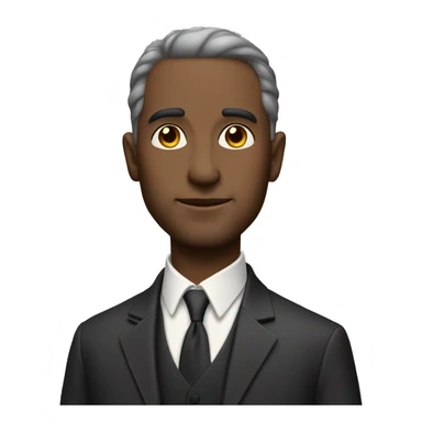 Rich man in full growth sticker