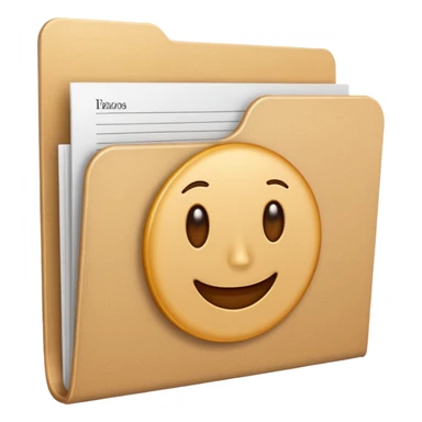 Office Manila folder sticker