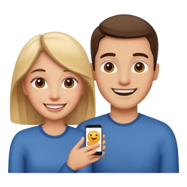 couple in love talking sticker