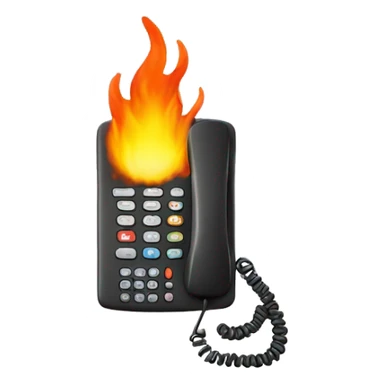 Telefono che vaTelefono che va al fuoco sticker