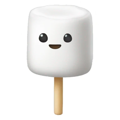 white blank marshmallow sticker