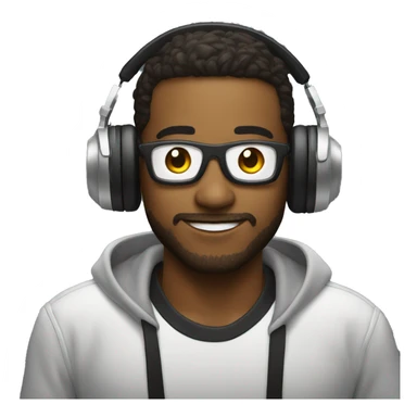 dj en una fiesta sticker