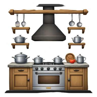 kitchen room in castle sticker