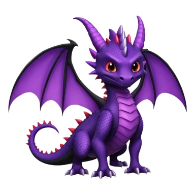 Spyro-Cynder-Toothless-Fakémon-hybrid-creature (full body)  sticker