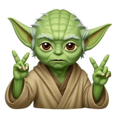 Yoda qui fait le signe jul  sticker