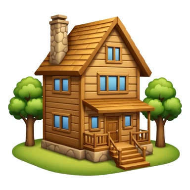 biggest wood house sticker