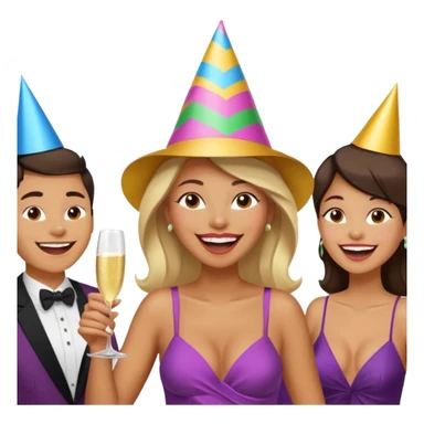 confident strong lean woman laughing with other people around her sticker