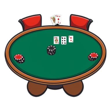 live casino poker table sticker
