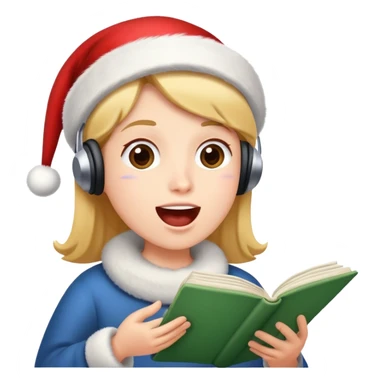 Christmas caroler sticker