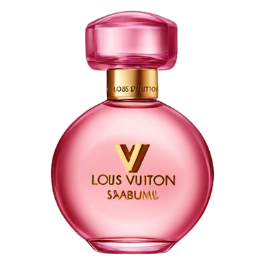 louis vuitton les sables roses perfume  sticker