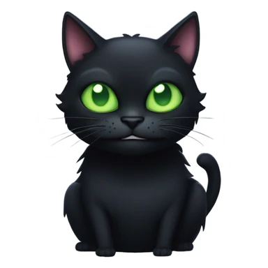 Evil Larry black cat looking freaky and mischievous  sticker