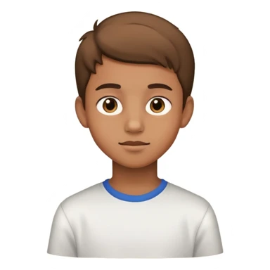 Niño Adolescente de piel morena clara  sticker