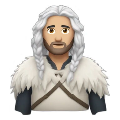John snow Indian pose sticker