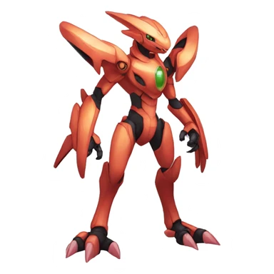  Cool Edgy Godly Futuristic Digimon-Fakemon-Genesect-Reptile full body sticker