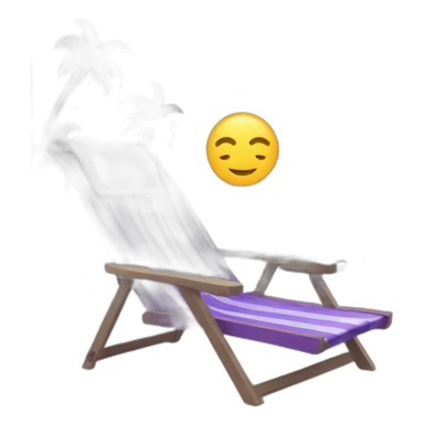 Sea vacation purple icon sticker