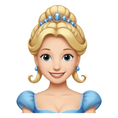 cendrillon elle a les cheveux relevés sticker
