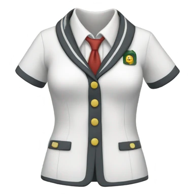 School girl uniform sticker