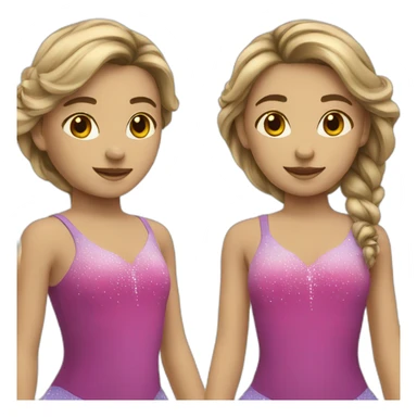 girl figure skater sticker