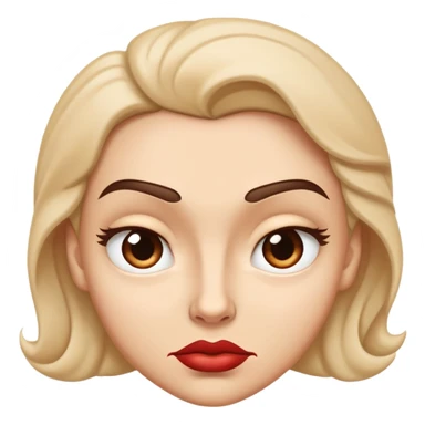 A spiteful face looks tight and sharp—eyebrows slightly lowered, lips curled in a smirk or pressed in a smug line, with eyes that or narrow with defiance or satisfaction sticker