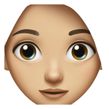 Brunette girl blue eyes sticker