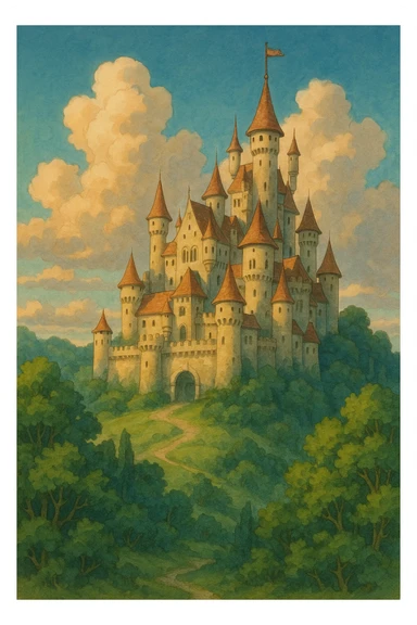 castle fairy tales sticker