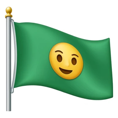 sin caras, una bandera nomal verde sticker