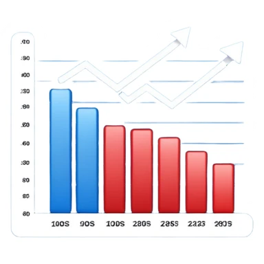  chart 98% blue 2% red sticker