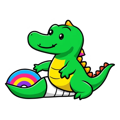 Homosexual alligator  sticker