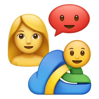 emoji of the Wokki Chat logo, and Google logo, and Microsoft logo sticker