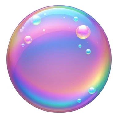 pink sparkling bubble sticker