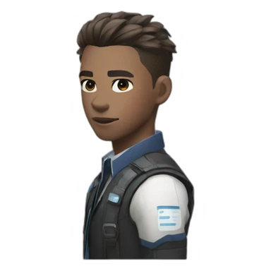 Connor from detroit become human sticker