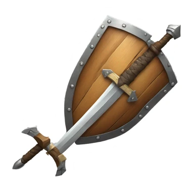 one sword and one shield sticker