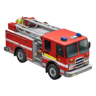 fire engine car sticker