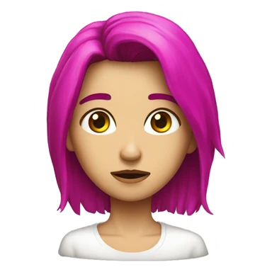 estrella fuscia triste sticker