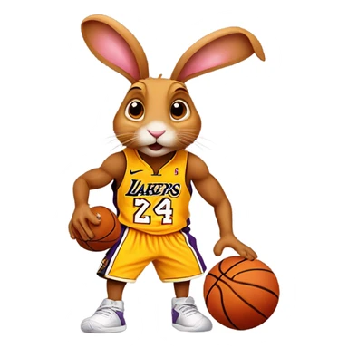 Ginger Bunny Kobe Bryant sticker