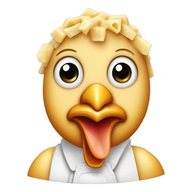 frid chicken with parmegiano on top sticker