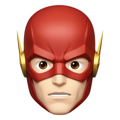  Superhero The flash face with mask sticker