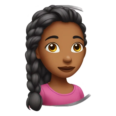 girl reflects in the mirror sticker